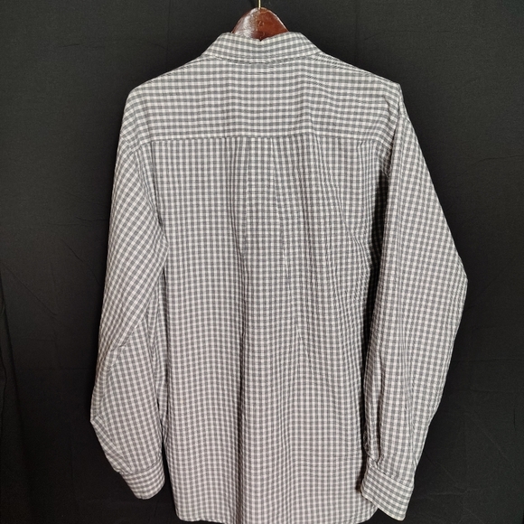 Cinch Men's Black and White Plaid Button-Down Shirt Large - Picture 2 of 4